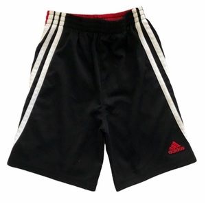 Boys Adidas Basketball Shorts Black & Red Size 5